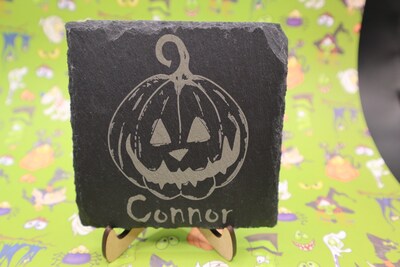 Personalized Pumpkin Coasters, Pumpkin Coasters, Halloween Coasters, Halloween Party, Wedding Favor, Party Favor, Fall Decor, Great Gift! - image3
